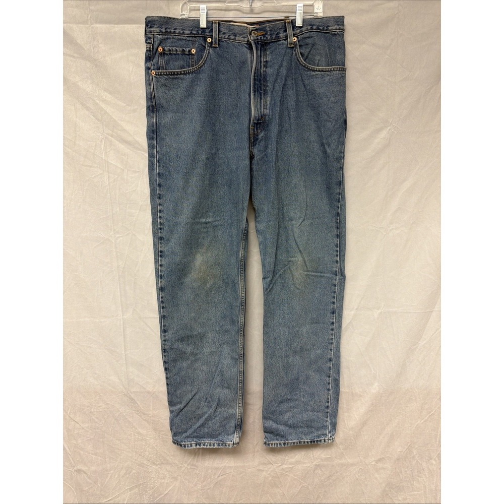 Levis 550 Jeans Mens 38x34 Blue Relaxed Fit Denim Made USA Red Tabā 2006 May